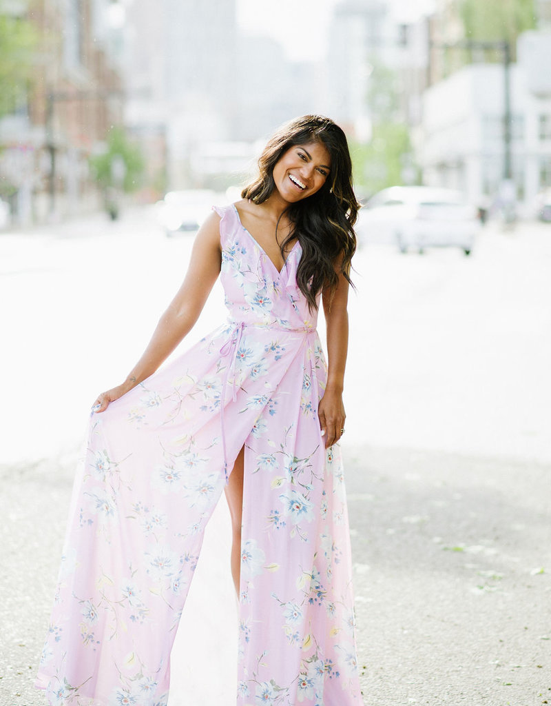 Soieblu Leia Floral Maxi Wrap Dress (FINAL SALE)