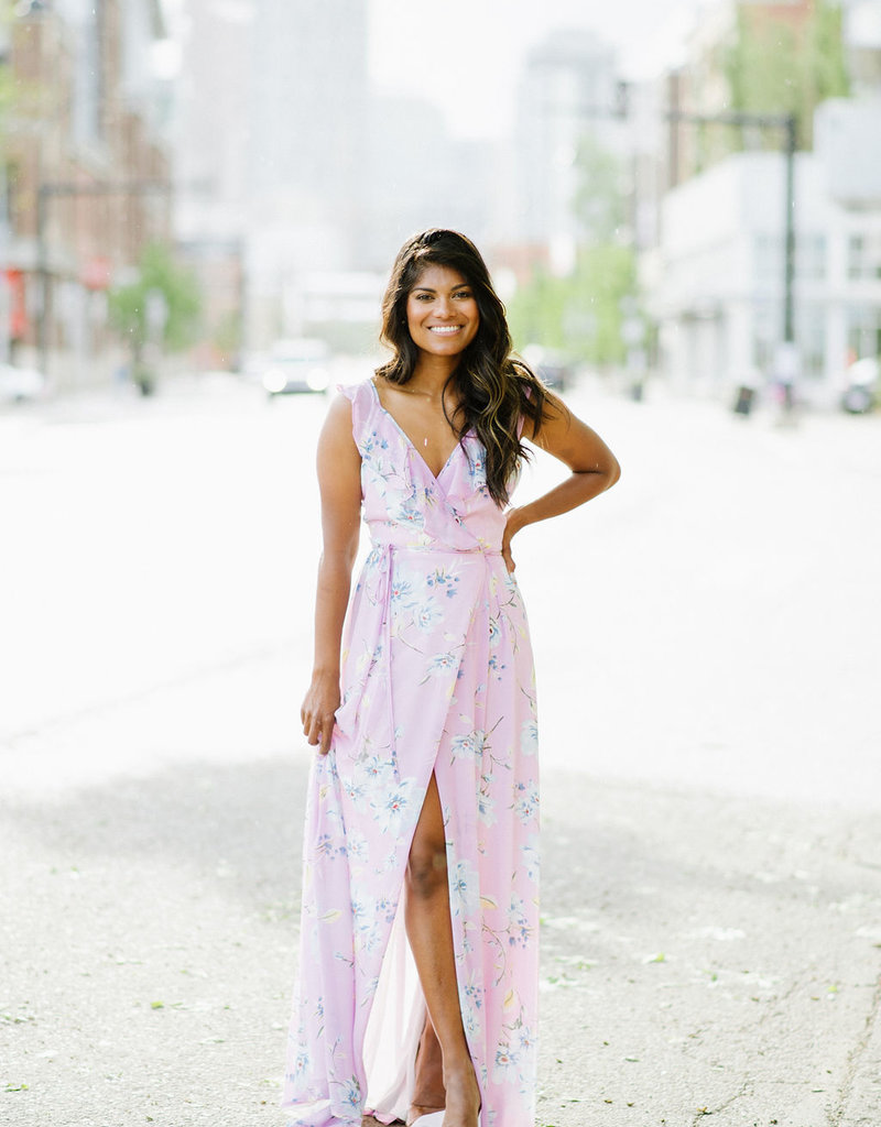 Soieblu Leia Floral Maxi Wrap Dress (FINAL SALE)