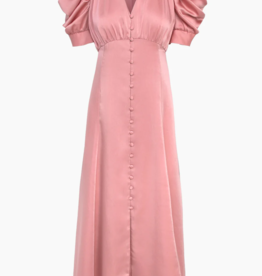 Adelyn Rae Lacey Puff Sleeve Satin Dress *Two Colours*