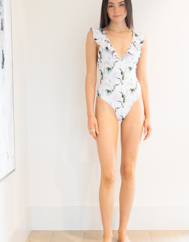 Privilege Lushwater Frill One-Piece Swimsuit