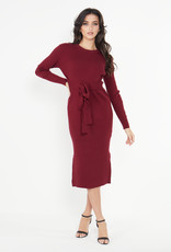 Angel Eye Water Lily Dress in Burgundy