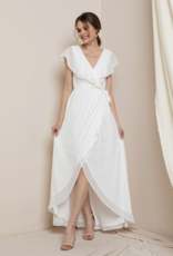 Soieblu Raya Ruffle Front Wrap Maxi Dress (FINAL SALE)