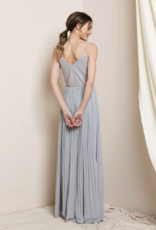 Soieblu Sequoia Sequin Wrap Dress in Blue-Grey (FINAL SALE)