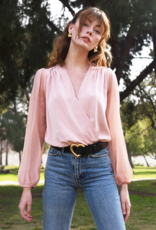 Adelyn Rae Candice Organza Sleeve Blazer (FINAL SALE)