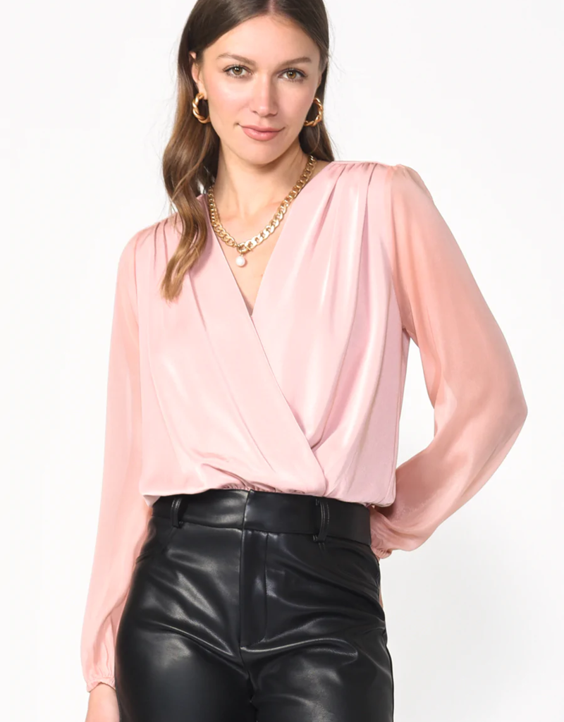 Adelyn Rae Candice Organza Sleeve Blazer (FINAL SALE)