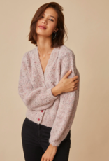 Des Petits Hauts Blanca Mixed Knit Cardigan