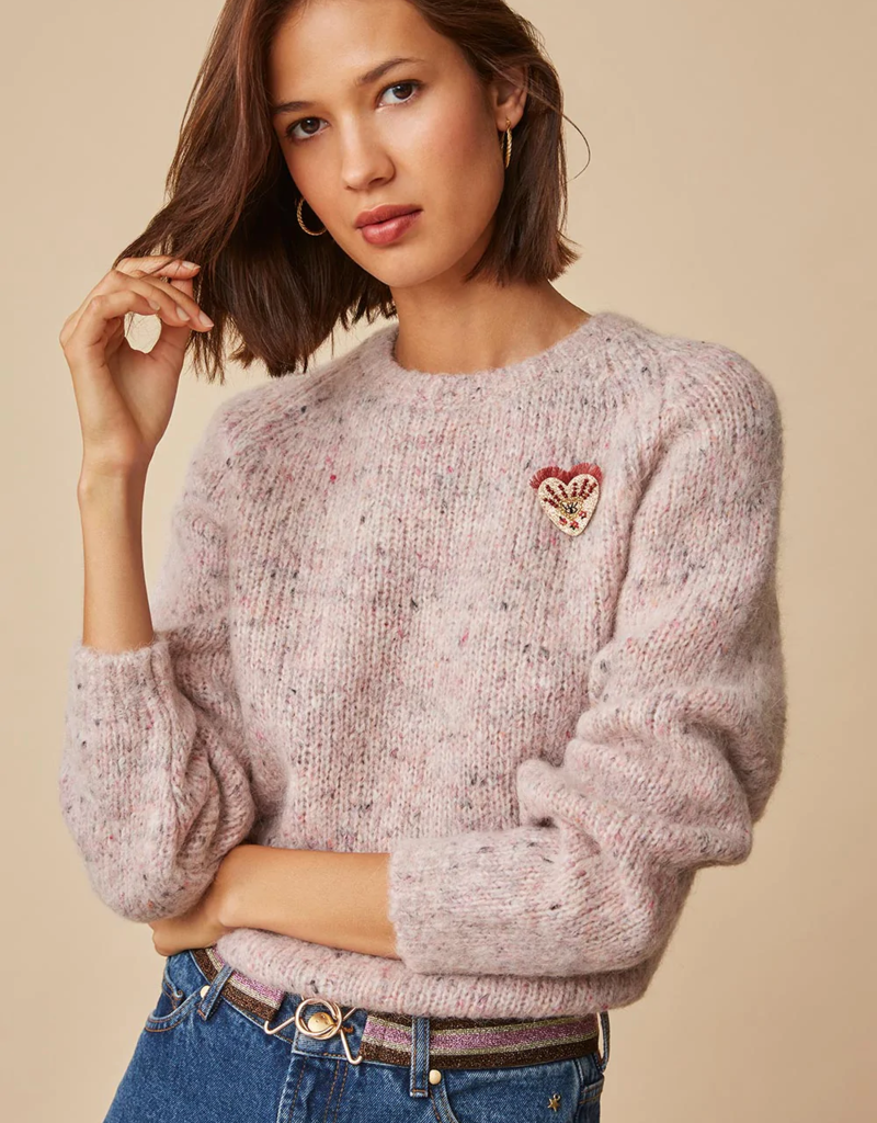 Des Petits Hauts Bloom Mixed Knit Jumper