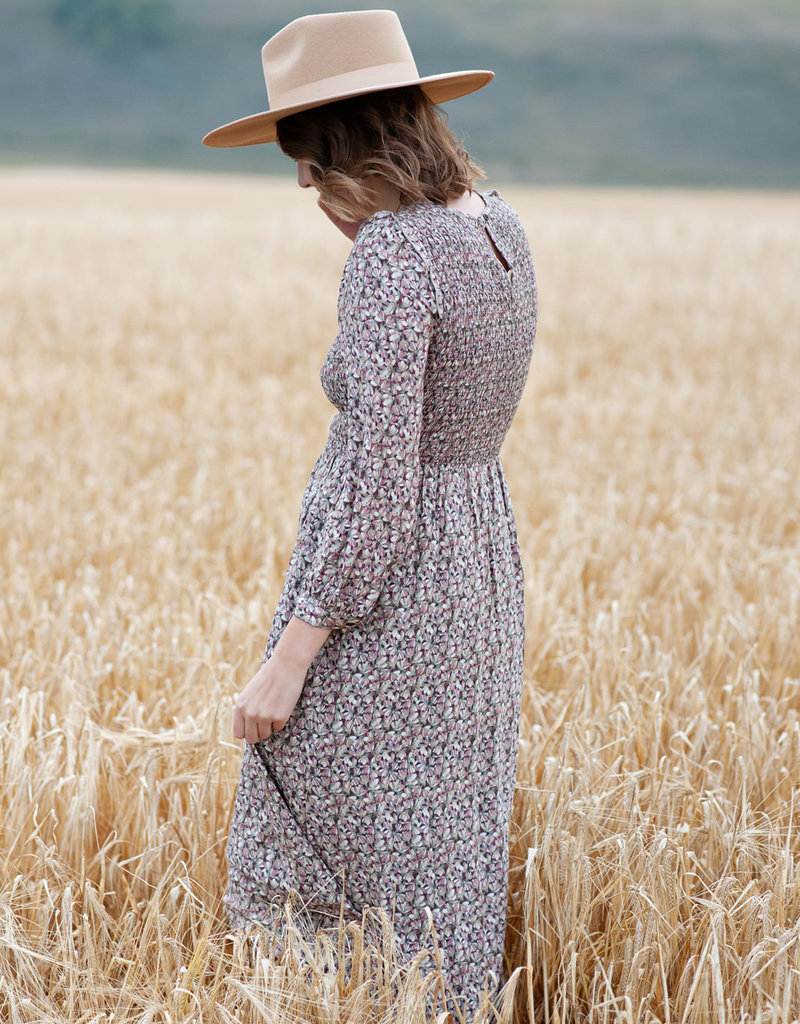 Indi and Cold Donna Flower Print Maxi Dress