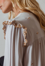 Indi and Cold Everleigh Embroidered Flower Blouse