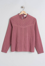 Indi and Cold Ophelia Openwork Floral Blouse (FINAL SALE)