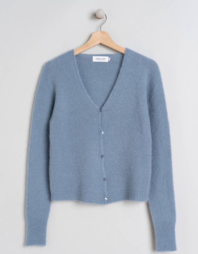Indi and Cold Blaire Buttoned Mohair Cardigan