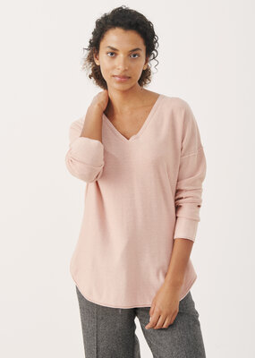 Part Two Iliviasa Cotton Cashmere V-Neck *Only One Left - Size 3X*