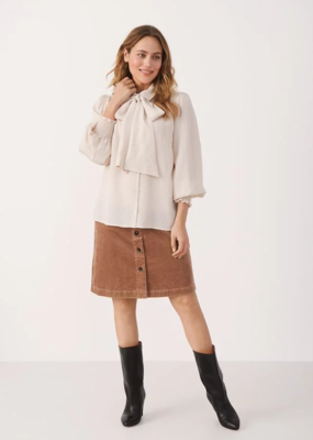 Part Two Rasha Blouse with Bow at Neck