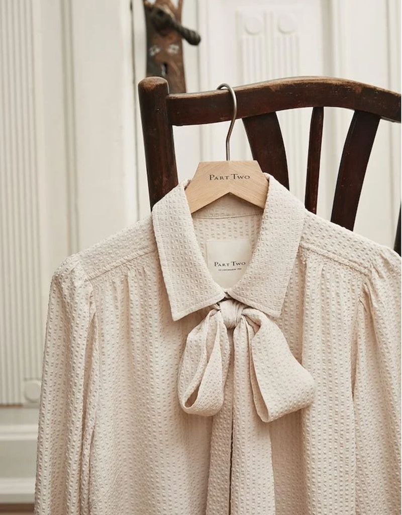 Part Two Rasha Blouse with Bow at Neck