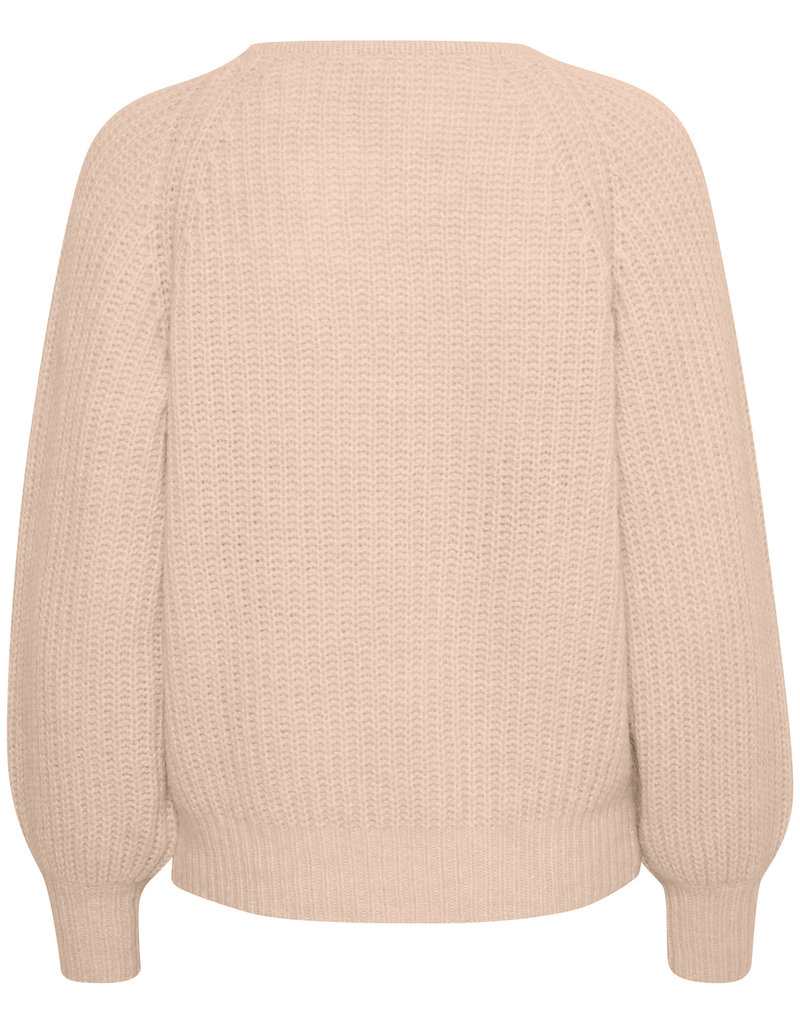 Part Two Rawa Knitted V-Neck Pullover in Rose Dust