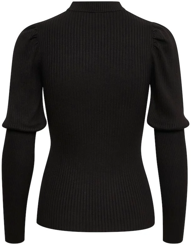InWear Jobe Puff Sleeve Ribbed Knit Top (FINAL SALE)