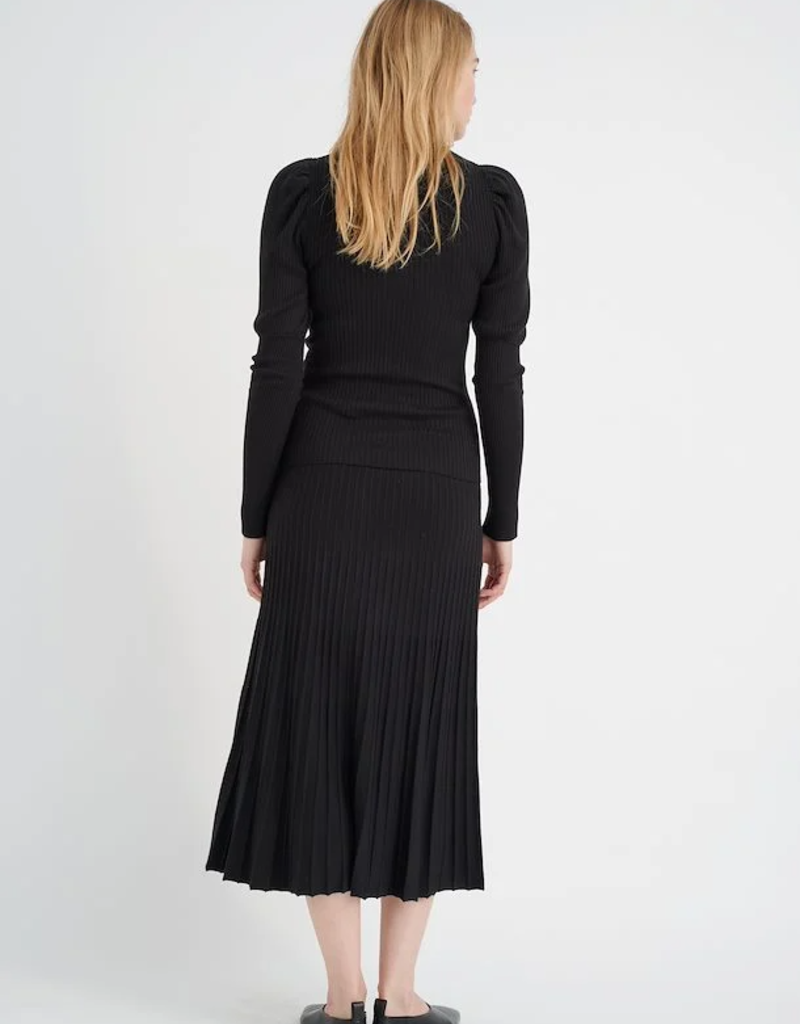 InWear Jobe Puff Sleeve Ribbed Knit Top (FINAL SALE)