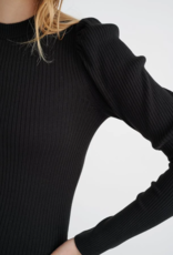 InWear Jobe Puff Sleeve Ribbed Knit Top (FINAL SALE)