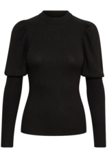 InWear Jobe Puff Sleeve Ribbed Knit Top (FINAL SALE)