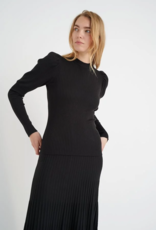 InWear Jobe Puff Sleeve Ribbed Knit Top (FINAL SALE)