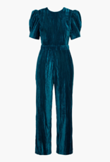 Adelyn Rae Wynn Open-Back Velvet Jumpsuit (FINAL SALE)