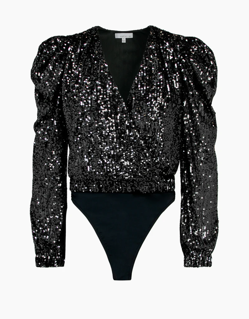 Adelyn Rae Lala Sequin Bodysuit (FINAL SALE)