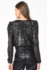 Adelyn Rae Lala Sequin Bodysuit (FINAL SALE)