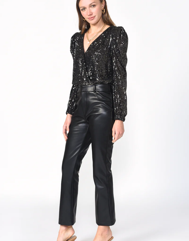 Adelyn Rae Lala Sequin Bodysuit (FINAL SALE)