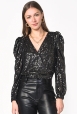 Adelyn Rae Lala Sequin Bodysuit (FINAL SALE)