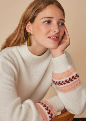 Des Petits Hauts Des Petits Hauts - Barista Jumper  with Braided Detail