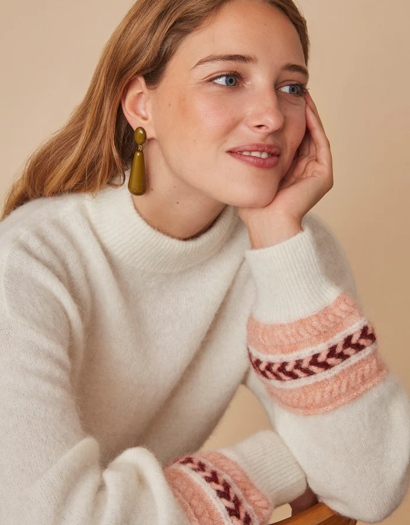 Des Petits Hauts Barista Jumper with Braided Detail (FINAL SALE)