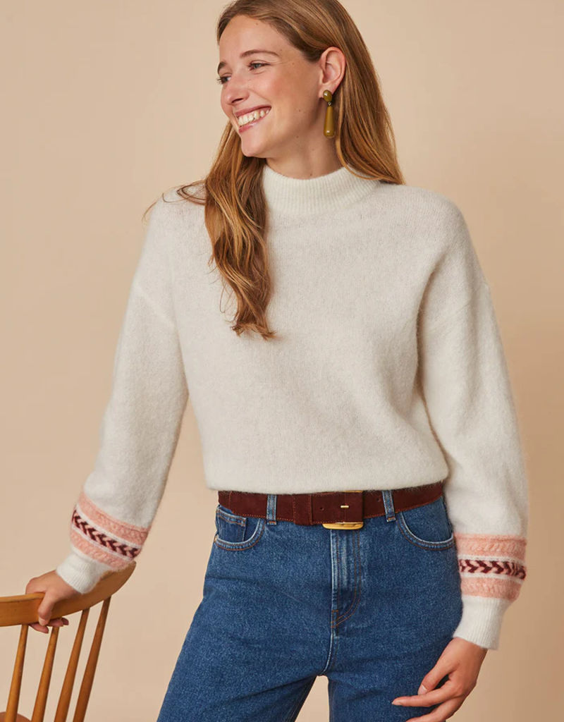 Des Petits Hauts Barista Jumper with Braided Detail (FINAL SALE)