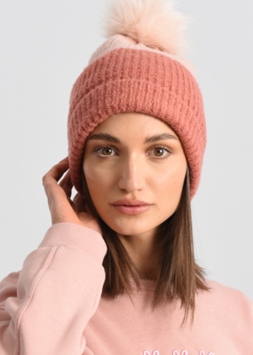Molly Bracken Bi-Colour PomPom Beanie