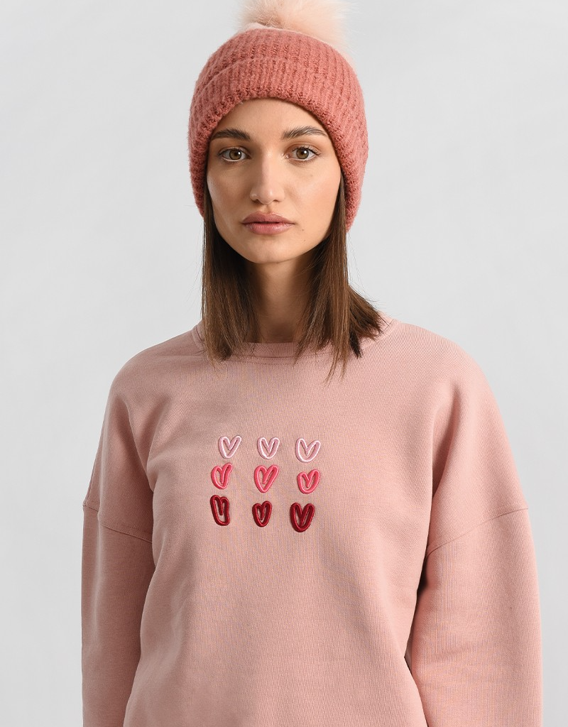 Molly Bracken Bi-Colour PomPom Beanie