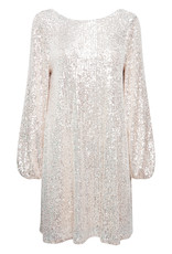 ICHI Fauci Sequin Mini Dress in Silver (FINAL SALE)