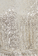 ICHI Fauci Sequin Midi Dress in Silver (FINAL SALE)