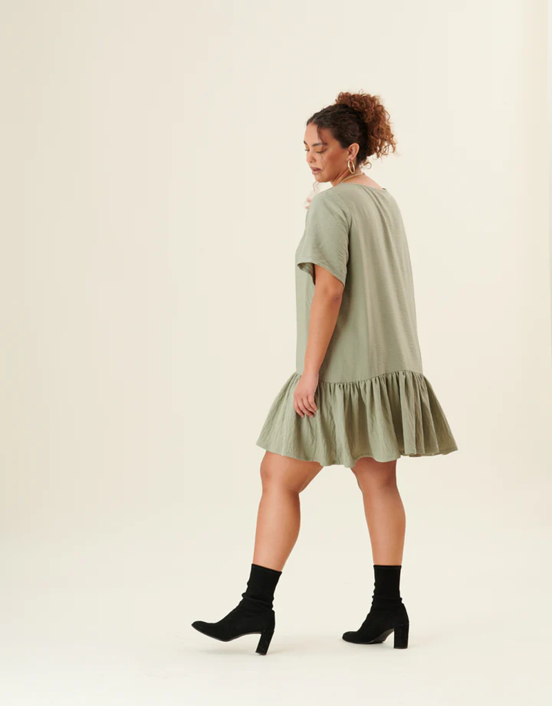 Someday Studio Lauren Dress in Sage (FINAL SALE)