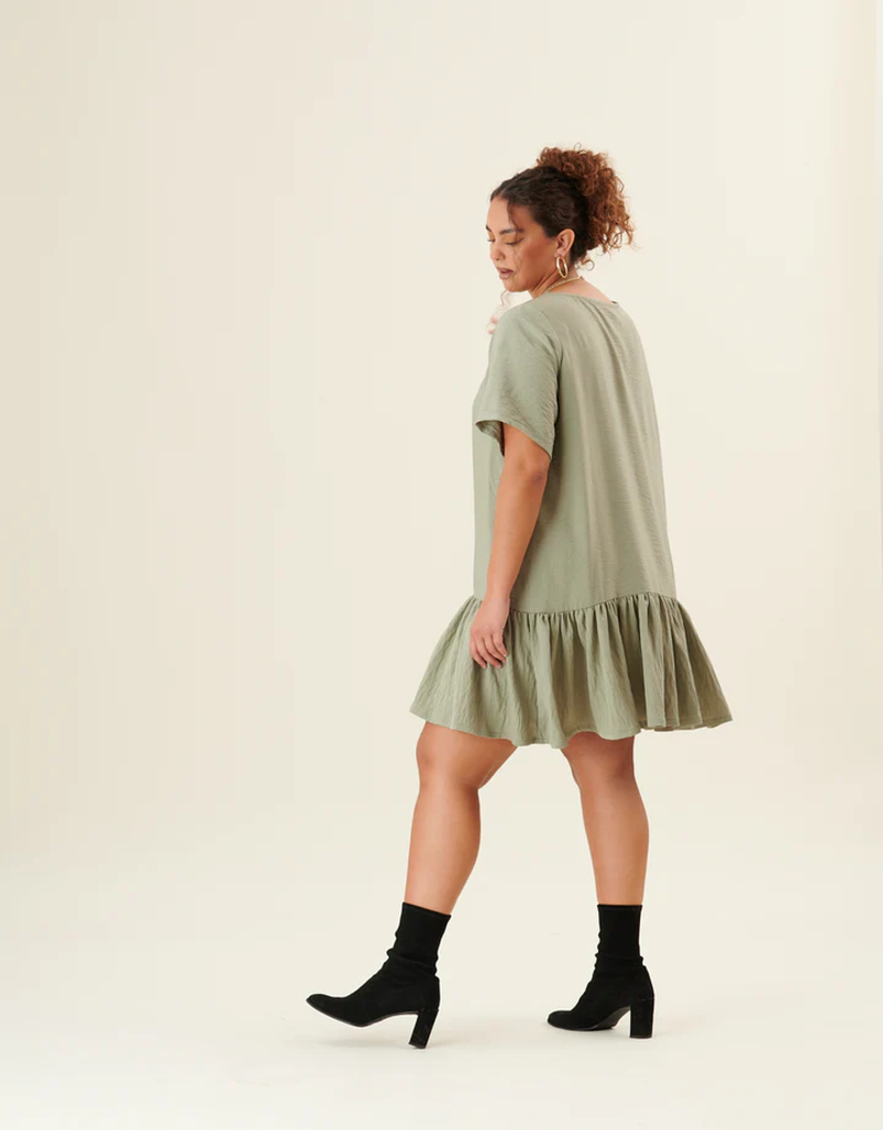 Someday Studio Lauren Dress in Sage