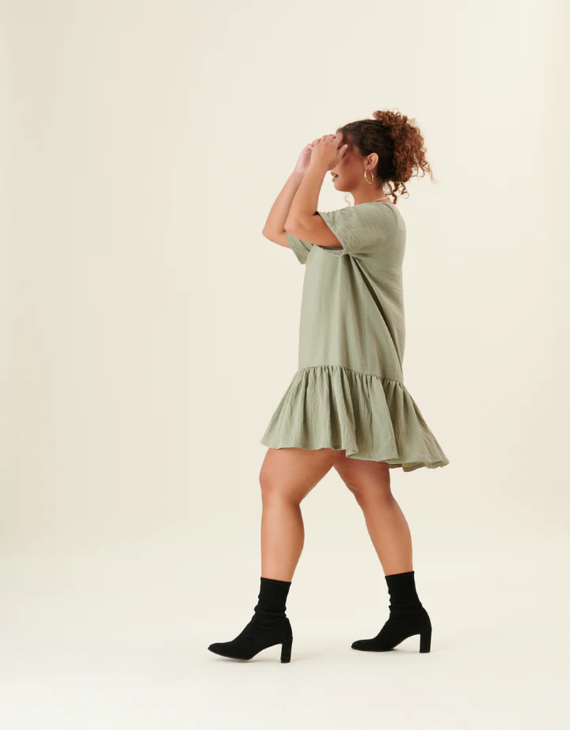 Someday Studio Lauren Dress in Sage (FINAL SALE)