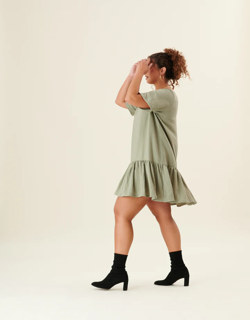 Someday Studio Lauren Dress in Sage