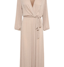 Part Two Thenna Surplice Dress with Silver Shimmer Stripe