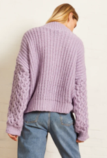 Cara and the Sky Bella Mixed Cable High Neck Jumper