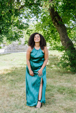 Angel Eye Coleus Dress in Emerald