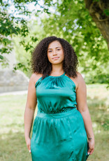 Angel Eye Coleus Dress in Emerald