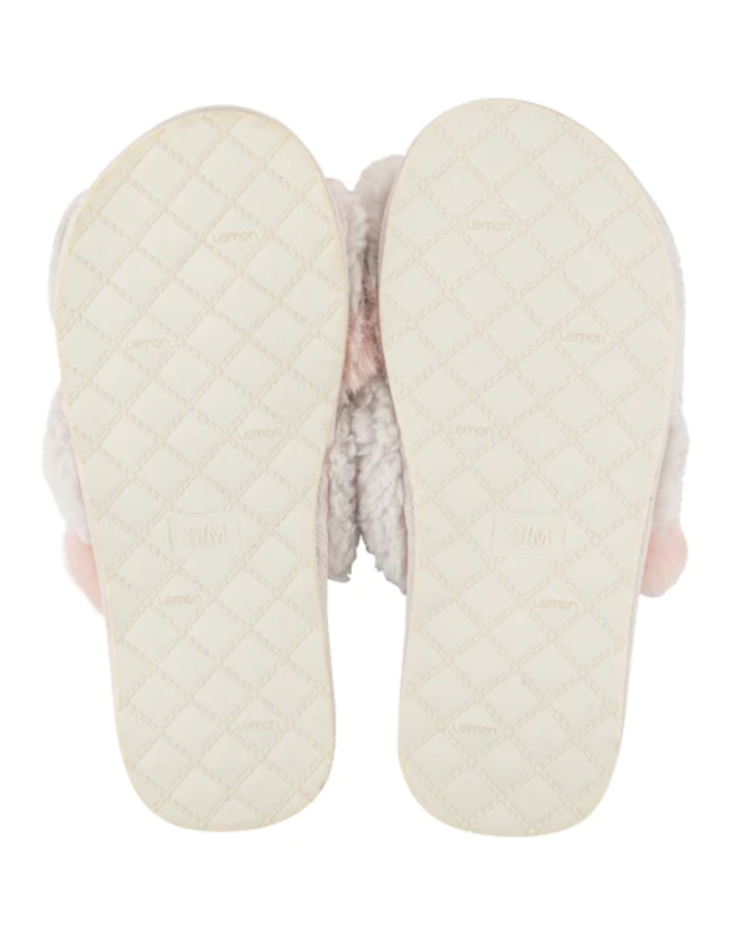 Lemon Berber Slide Slipper