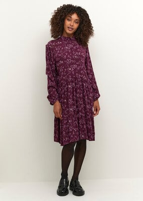 Kaffe Rikka Amber High-Neck Flowy Dress
