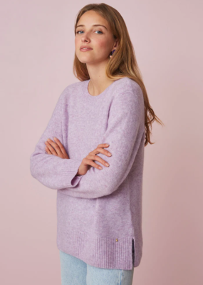 Apati Crewneck Pullover in Frost Blue - Adorn Boutique