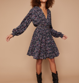 Louizon Vay Printed Mini Dress with Belt