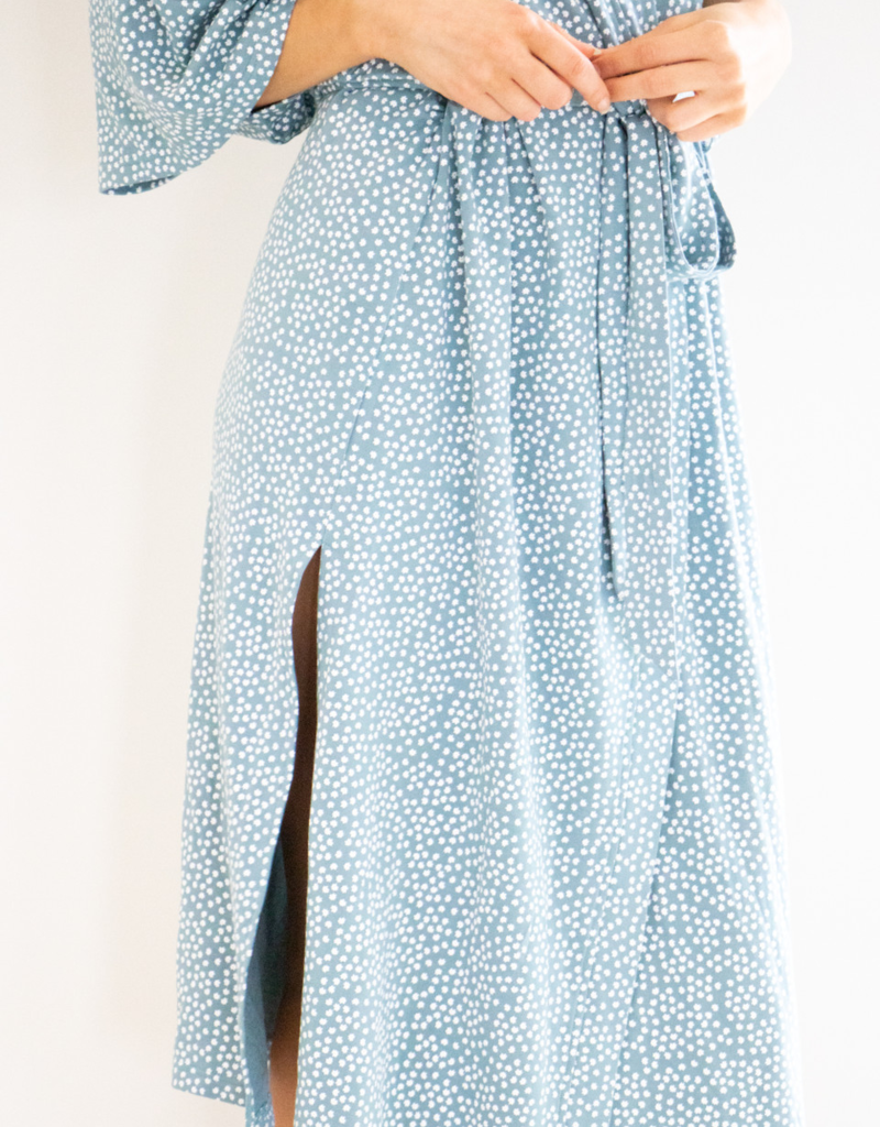 Privilege Chemise Robe - Coastal Blue (FINAL SALE)