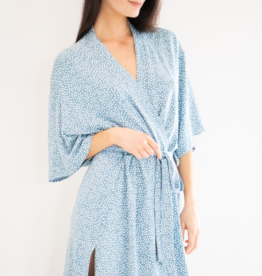 Privilege Chemise Robe - Coastal Blue Daisies